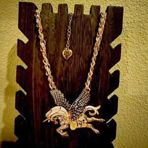 Betsey Johnson Pegasus Necklace